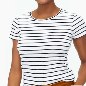 New! J.Crew Striped Rib-neck Crew Tee. Size small